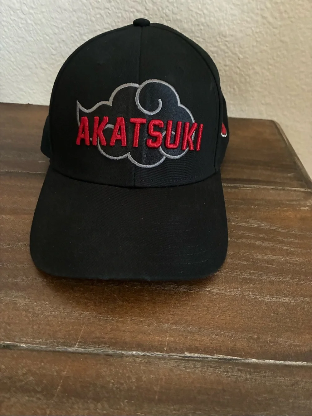 Naruto Shippuden Akatsuki Embroidered Black Baseball Hat - Men